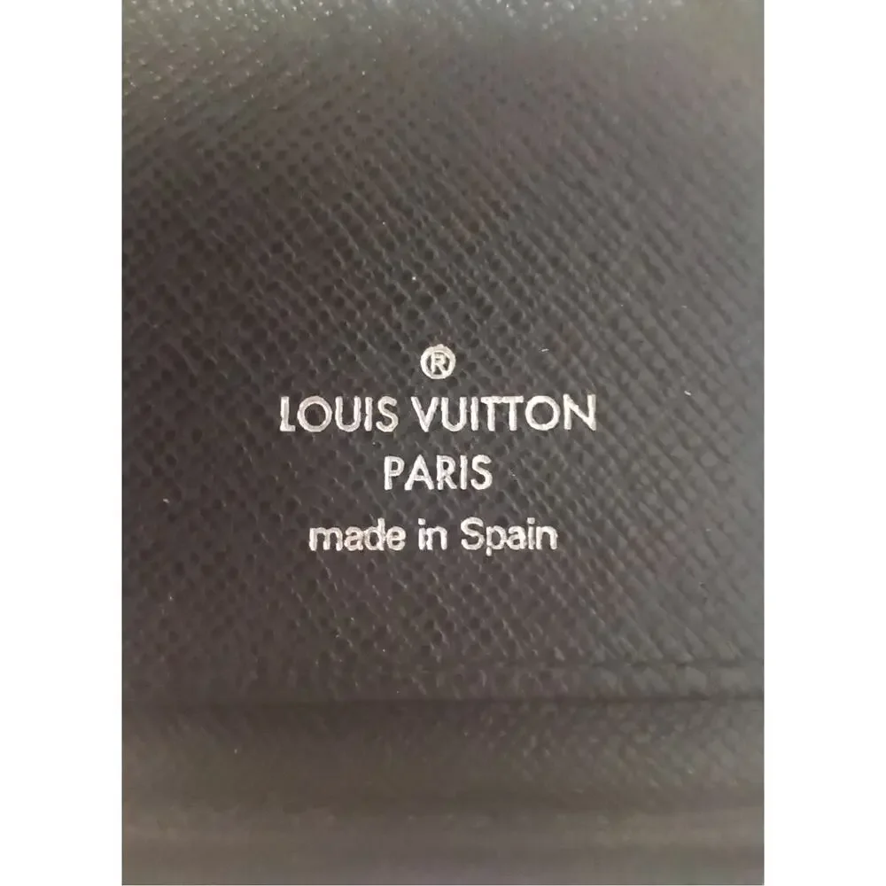LOUIS VUITTON Damier Graphite Canvas Zip Around Wallet - GUC